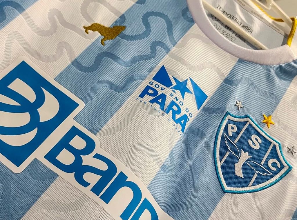 Camisa bicolor utilizadas nas partidas iniciais da temporada – Crédito: Marcio Melo/Paysandu Camisa bicolor utilizadas nas partidas iniciais da temporada - Crédito: Marcio Melo/Paysandu