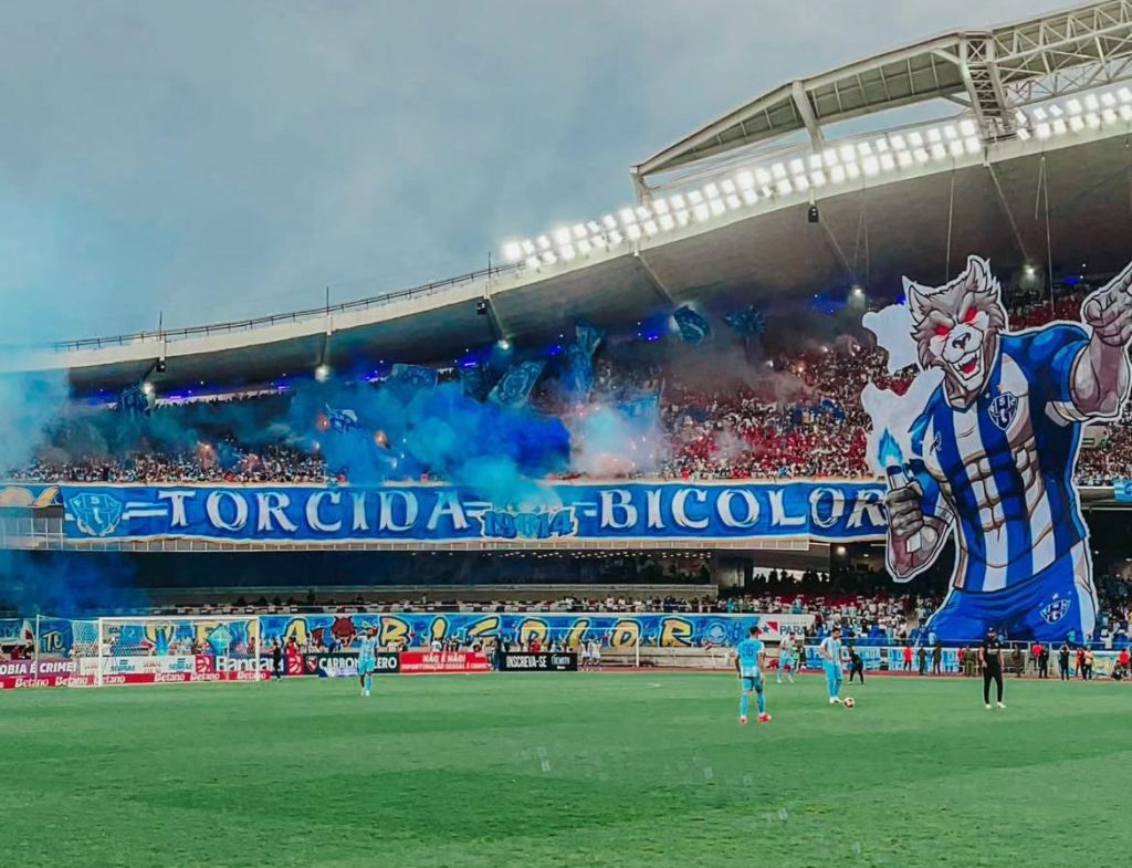 Mosaico 3D da torcida bicolor – Crédito: Léo Lods Paysandu - Mosaico 3D da torcida bicolor - Crédito: Léo Lods