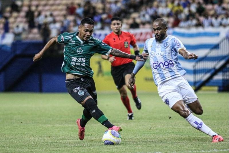 manaus 1 x 4 paysandu Manaus FC sofreu uma derrota por 4 a 1 e foi eliminado pelo Paysandu na Copa Verde (Foto: João Normando).
