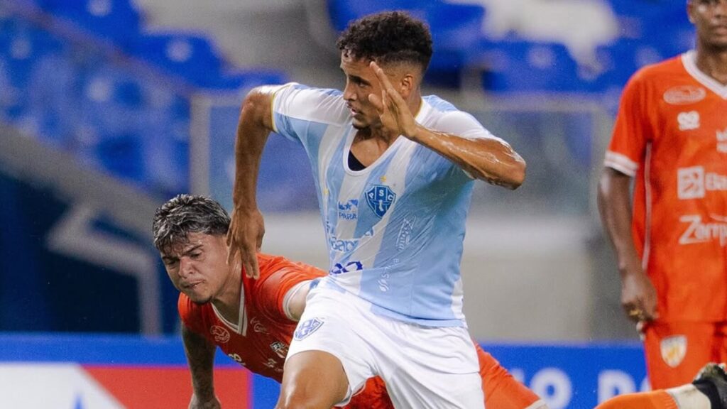 Andre lima estreando com a camisa do Paysandu André Lima estreando contra o Capitão Poço pelo Parazão 2025 (Foto: Redes Sociais do jogador)