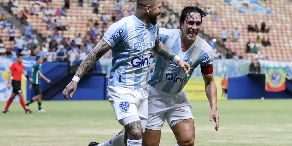 são raimundo-rr 2×2 paysandu pela copa verde Rossi e Nicolas (Foto: Jorge Luís Totti/Paysandu)