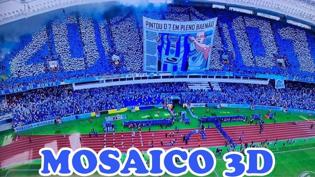 Miniatura do vídeo: SENSACIONAL!! TORCIDA DO PAYSANDU FAZENDO UM BELÍSSIMO MOSAICO 3D NO NOVO MANGUEIRÃO!!