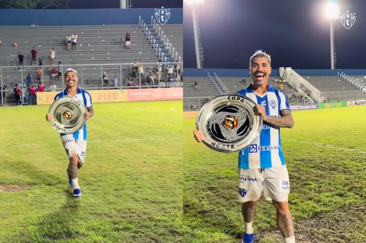 Com golaço por cobertura, Marcinho celebra conquista do Paysandu: “Muito feliz…”